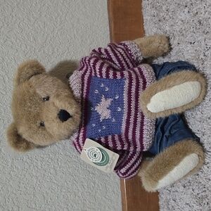 Boyds Bears Plush Teddy In Patriotic Sweater, Teddy Beanberger, 16" w/tag